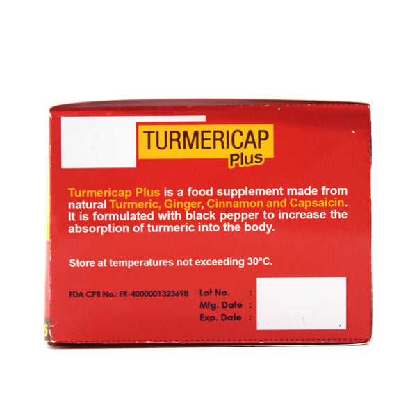 Nattural Quality Turmericap Plus Food Supplement