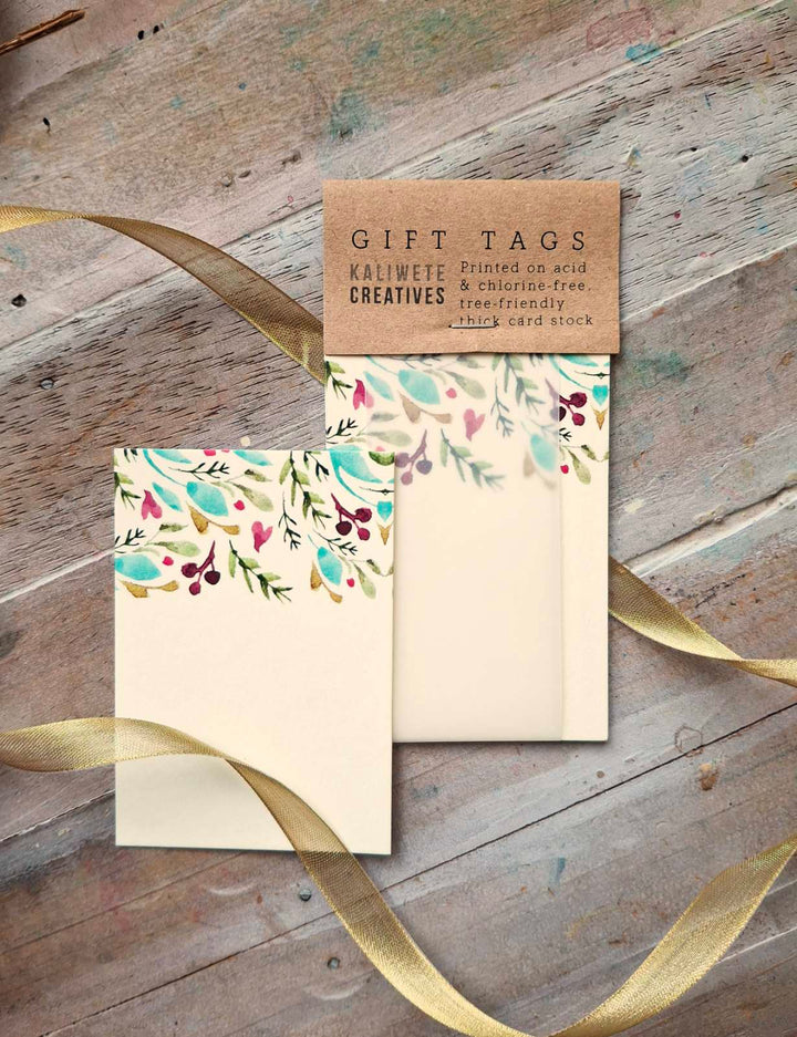 Kaliwete Creatives Cherries and Sea Foam Christmas Tag