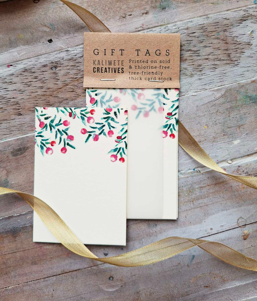 Kaliwete Creatives Traditional Christmas Gift Tag
