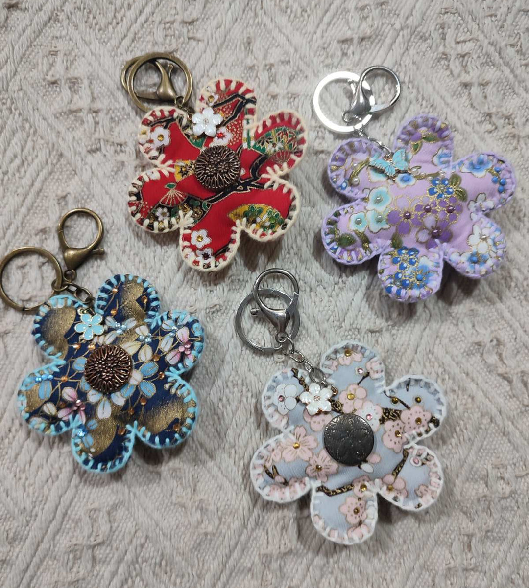 Gypsy Heart Floral Fantasia Bag Charm