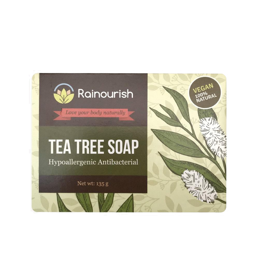 All-Natural Hypoallergenic Tea Tree Antibacterial Soap Bar - Roots Collective PH