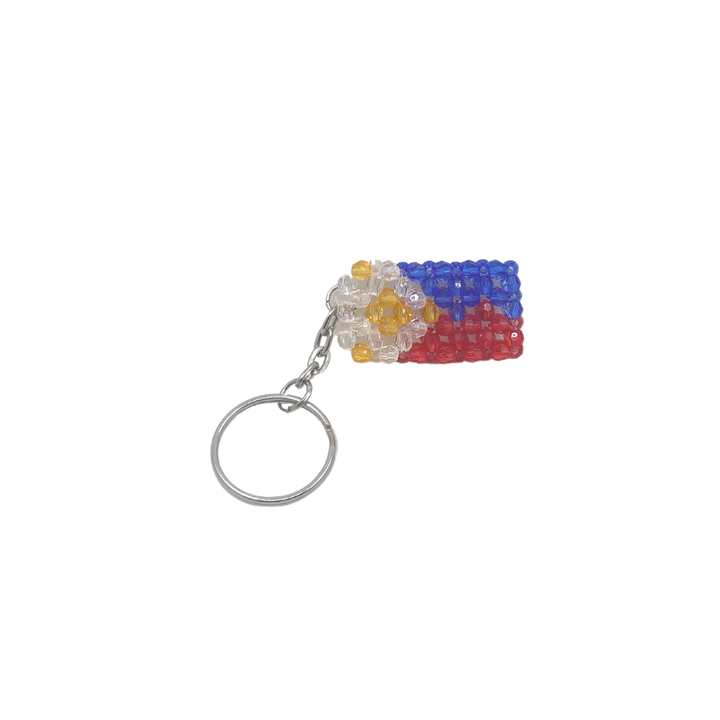 Nitz Eugenio Designs Beaded Philippine Flag Keychain