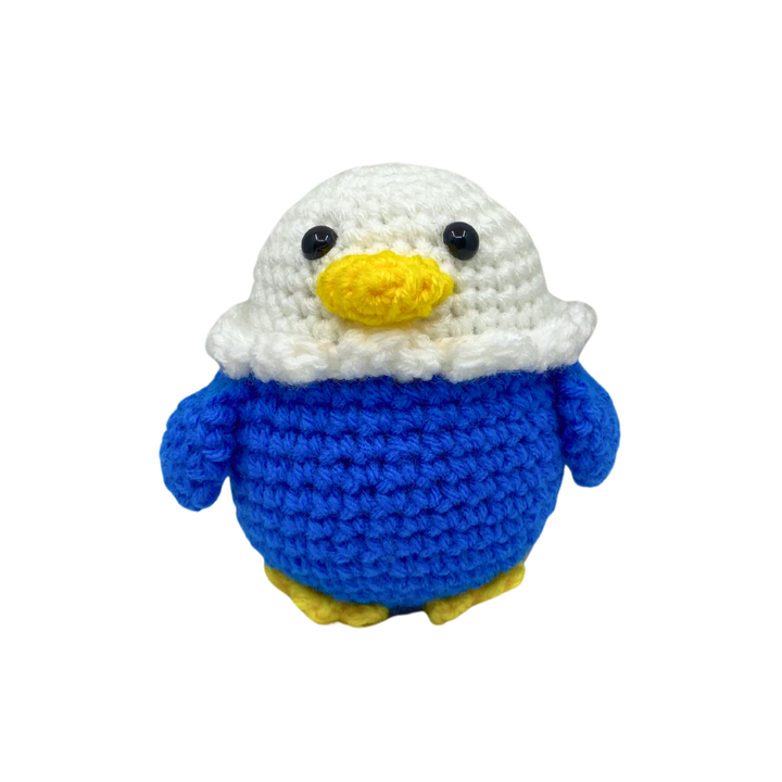 400 Lux Hand Crocheted Blue Eagle Plushie