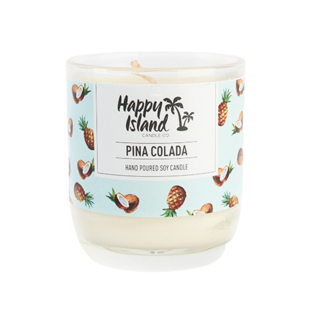 Scented Hand-Poured Soy Candle - Piña Colada - Roots Collective PH