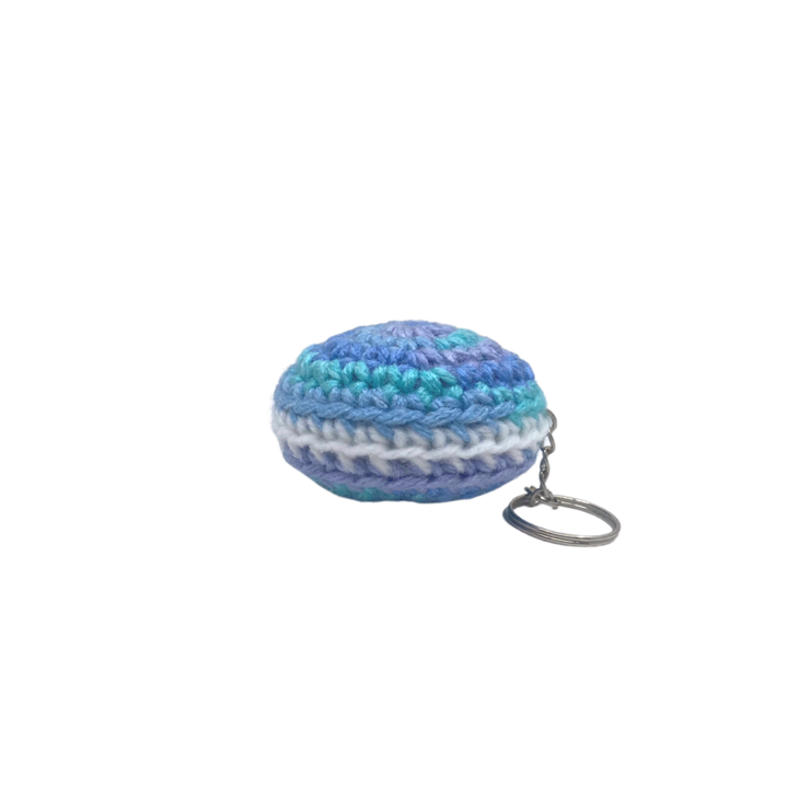 400 Lux Hand-Crocheted Macaron Keychain