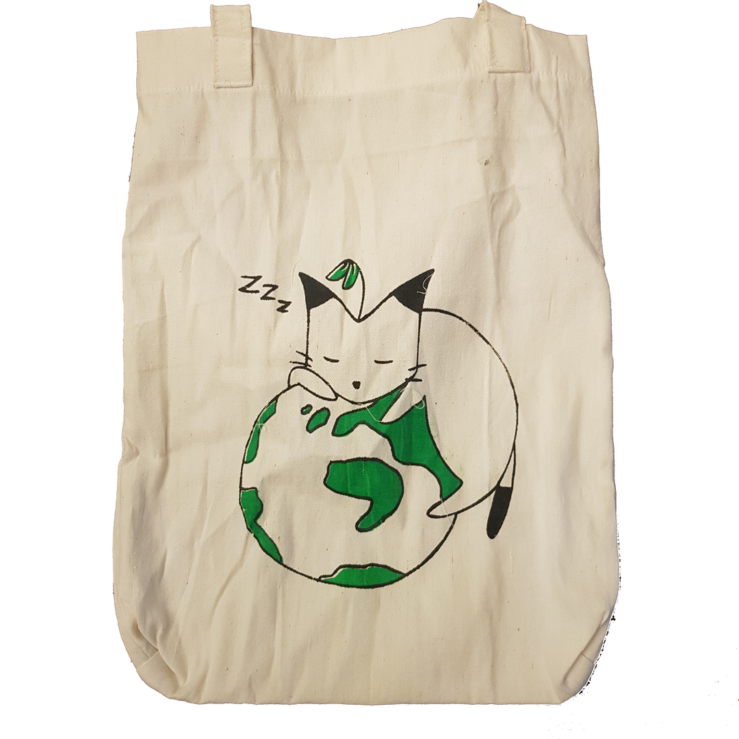 Canvas Tote Bag - Cat - Roots Collective PH