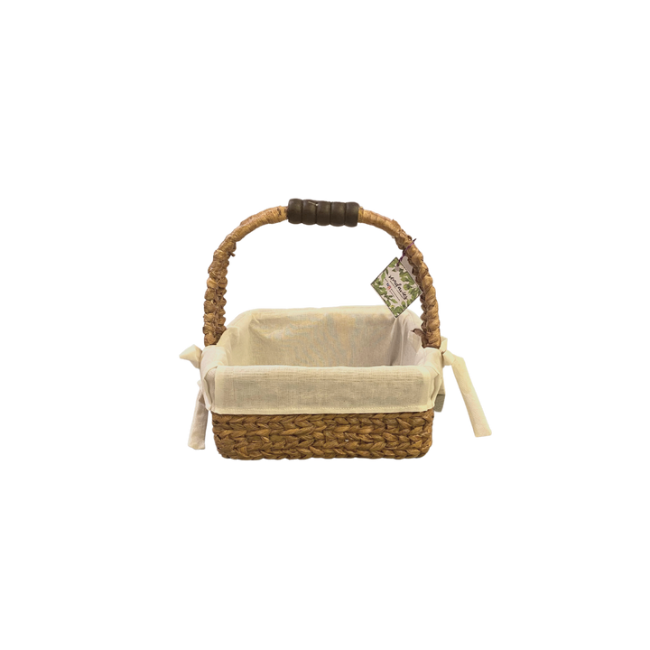 Remdavies Handwoven Water Hyacinth Square Basket