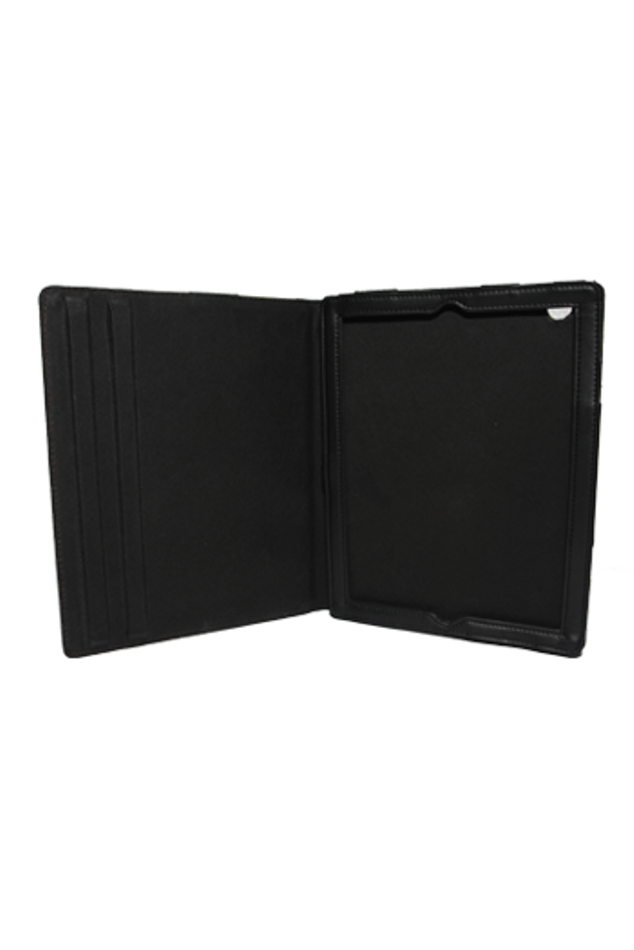 Vegan Leather iPad Case H in Black - Roots Collective PH