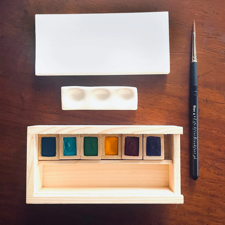 Life After Breakfast PH Wooden Watercolor Box