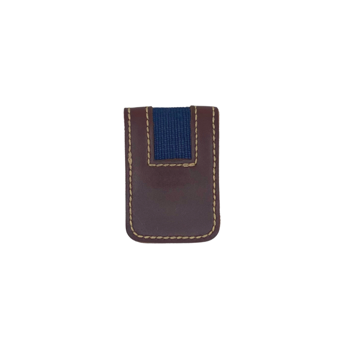Obrano Leather and Heritage Weaves Money Clip