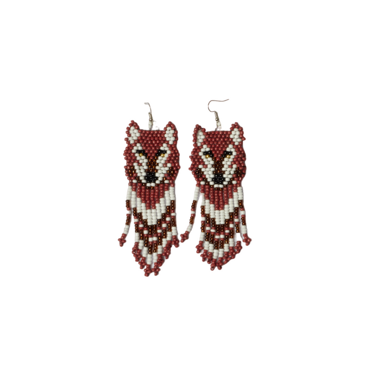 ReCe Apparel Lobo Handmade Beaded Earrings