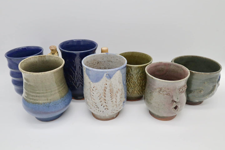 Teresita Baldo Sagada Pottery Ribbed Vine Ceramic Mug