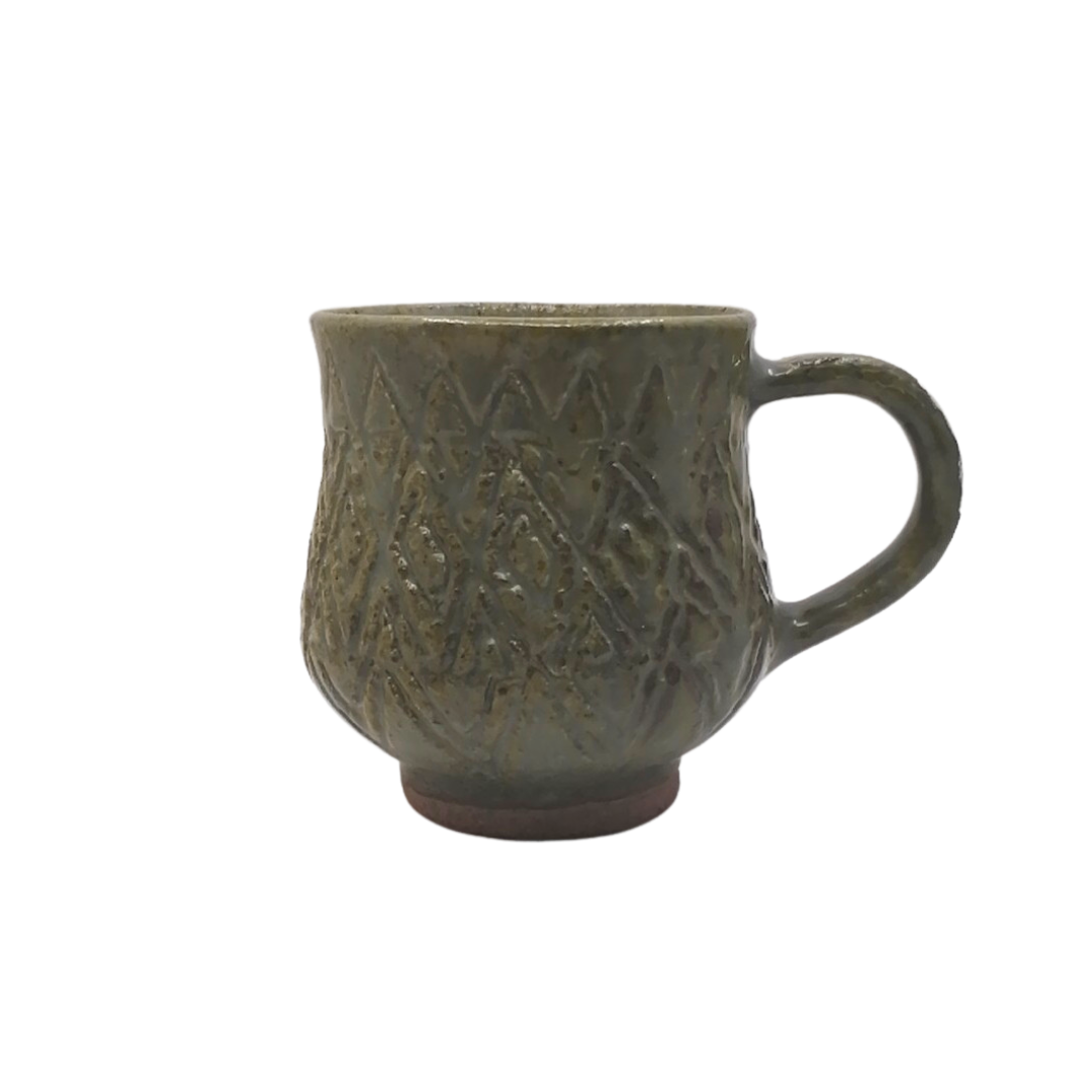 Teresita Baldo Sagada Pottery Argyle Ceramic Mug