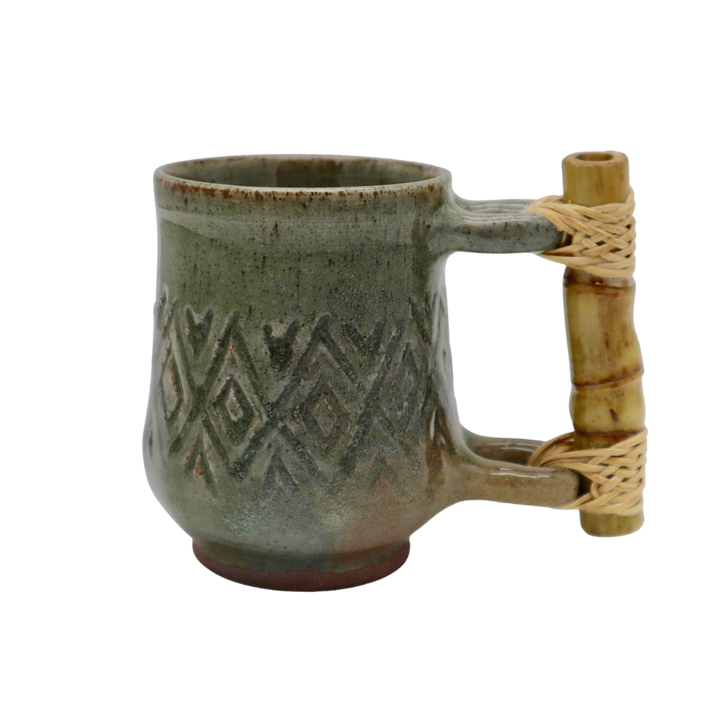 Siegrid Bangyay Sagada Pottery Argyle Ceramic Bamboo Mug