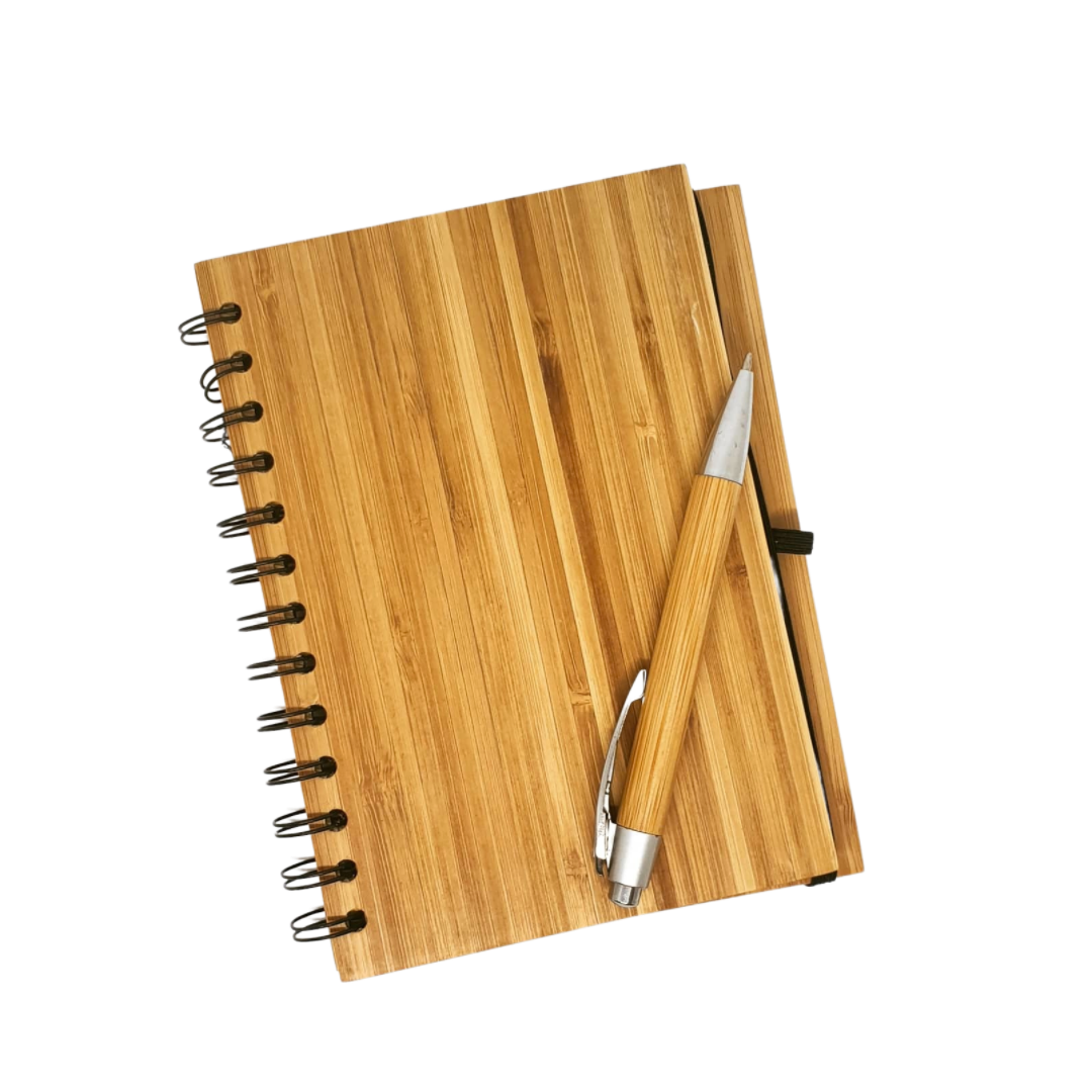 The Bamboo Company Lakbawayan Bamboo Notebook with Bamboo Pen