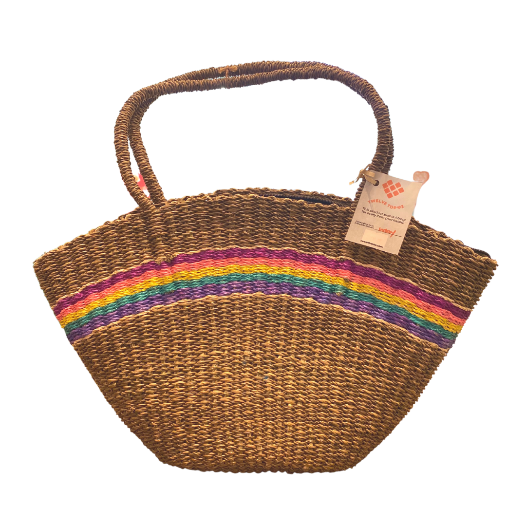 Twelve Topaz Rainbow Buri Handbag
