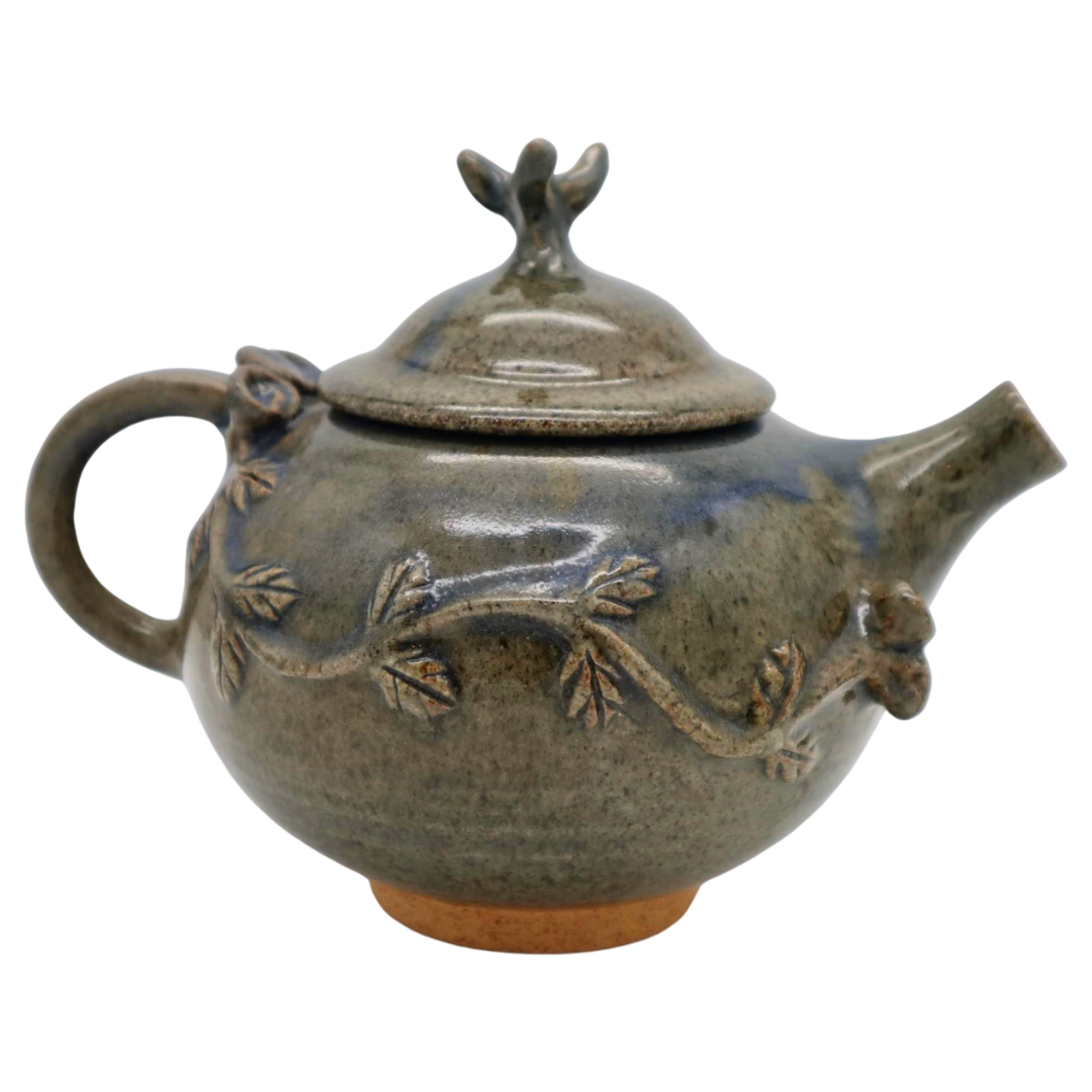 Siegrid Bangyay Sagada Pottery Ceramic Tea Set with Four Cups