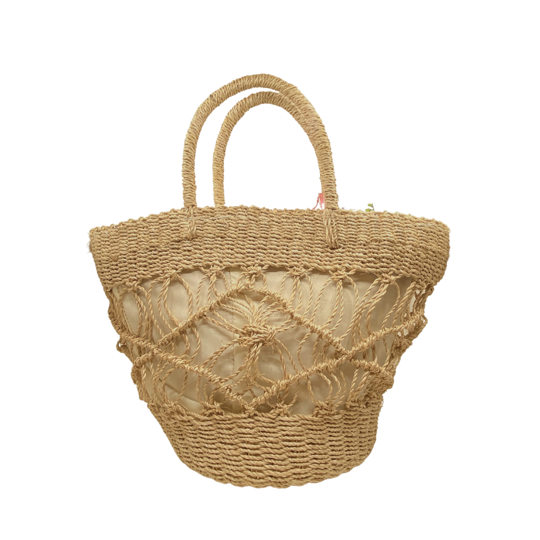 Remdavies Macrame Abaca-Roped Bag with Lining