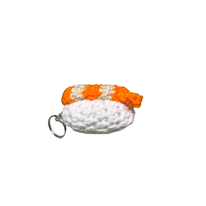 400 Lux Hand Crocheted Sushi Keychain