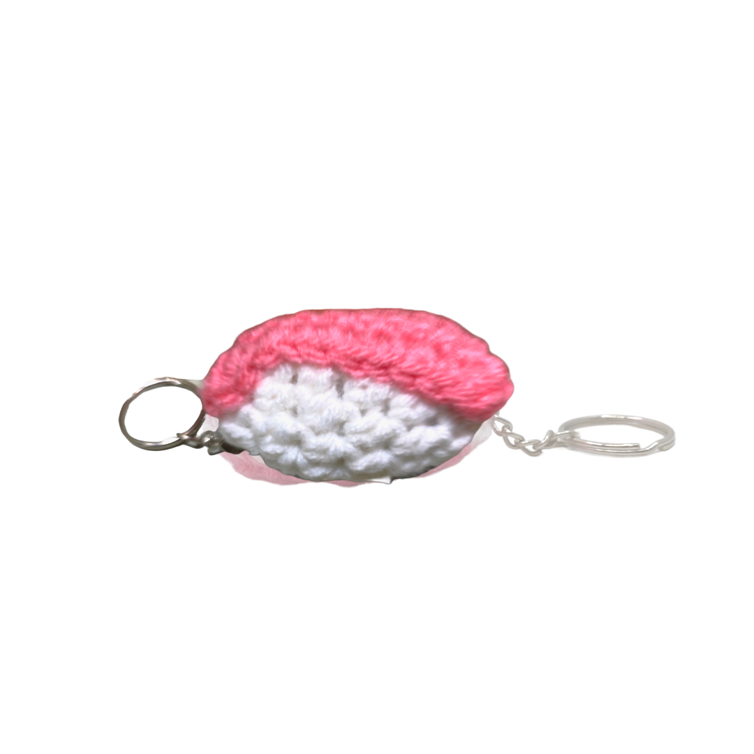 400 Lux Hand Crocheted Sushi Keychain