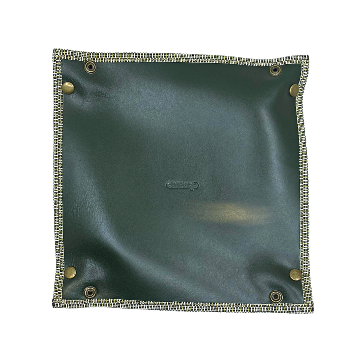 Obrano Leather and Heritage Weaves Catch-All Tray