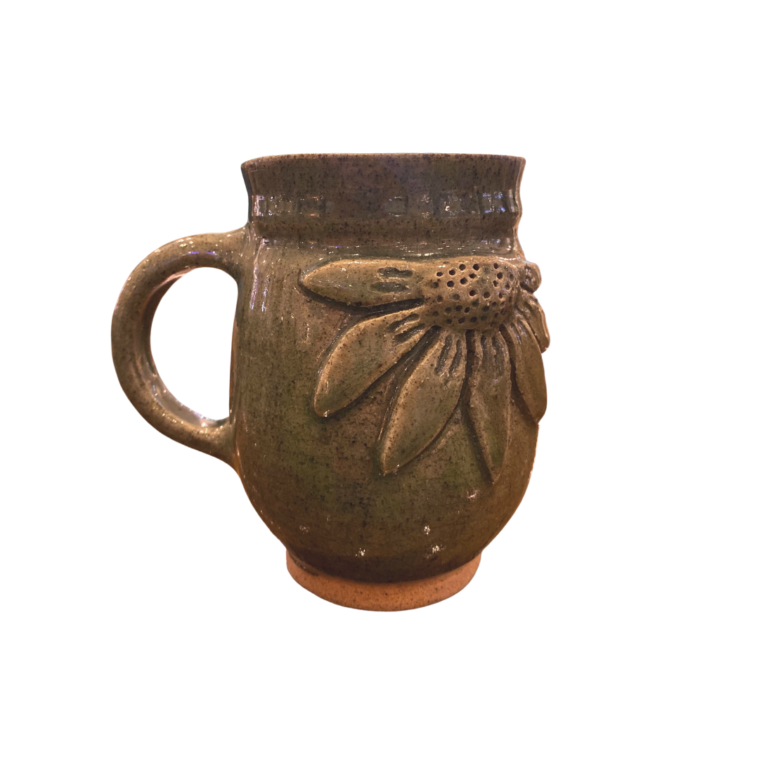 Ardeth Angway Butic Sagada Pottery Sunflower Ceramic Mug
