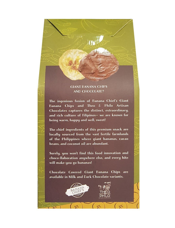 Chocolate-Coated Giant Banana Saba Chips Milk Chocolate Flavor