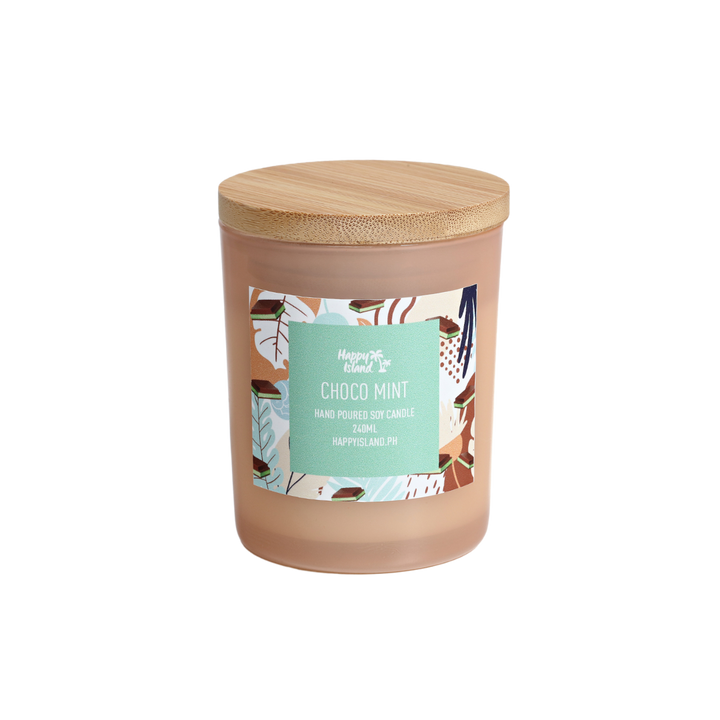 Happy Island Hand-Poured Soy Candle in Choco Mint