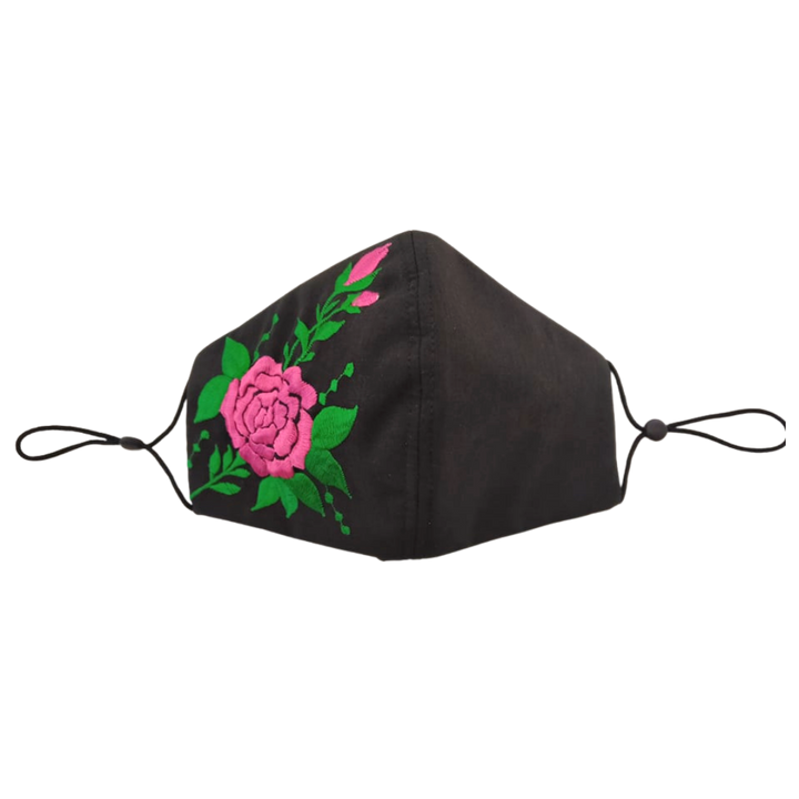 House of Habi PH Rosas Cotton Laguna Embroidered Masks with Filter Pocket
