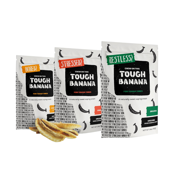 Tough Banana Organic Dried Banana Jerky Coco Nectar with Sea Salt Flavor