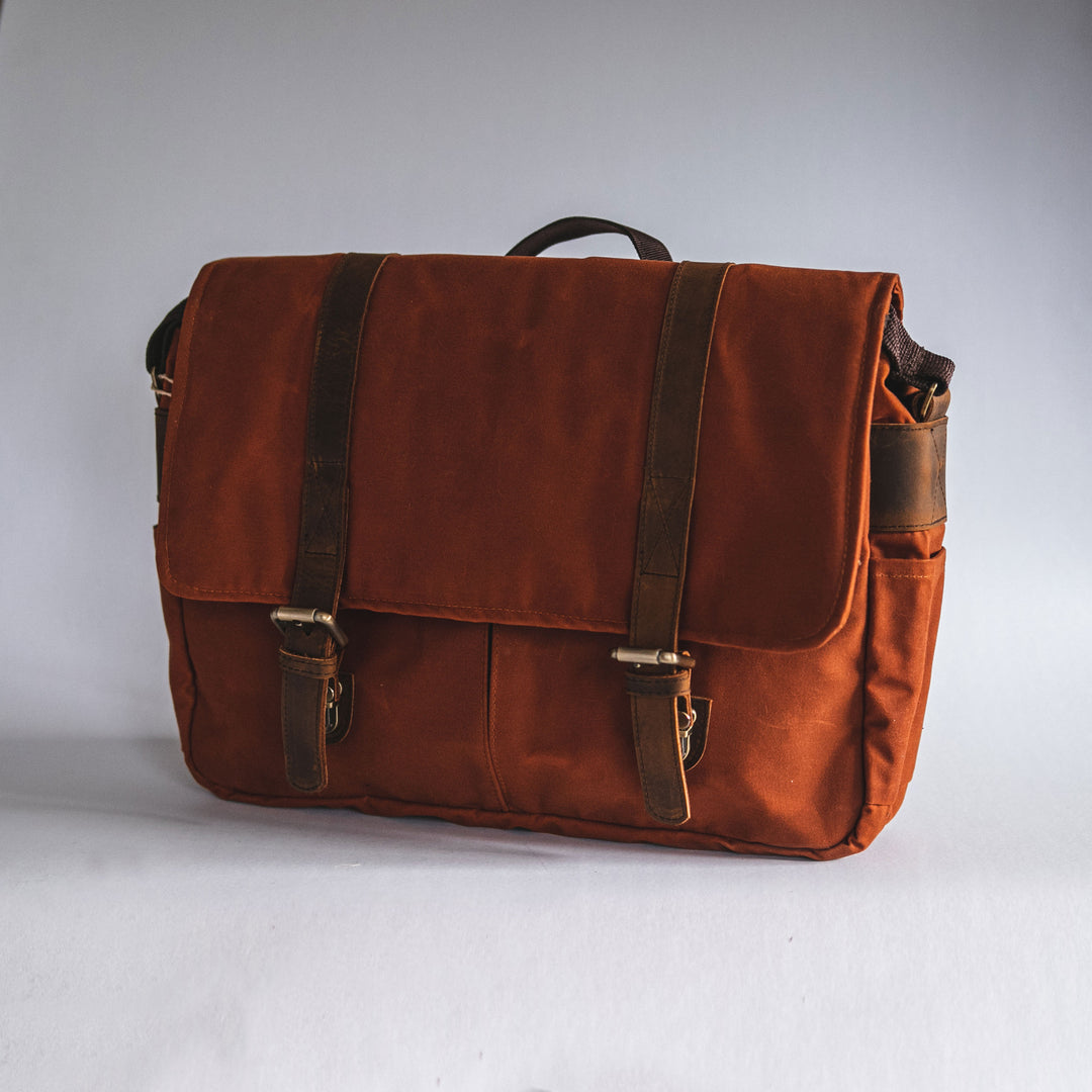 City Waxed Canvas Messenger Bag - Roots Collective PH