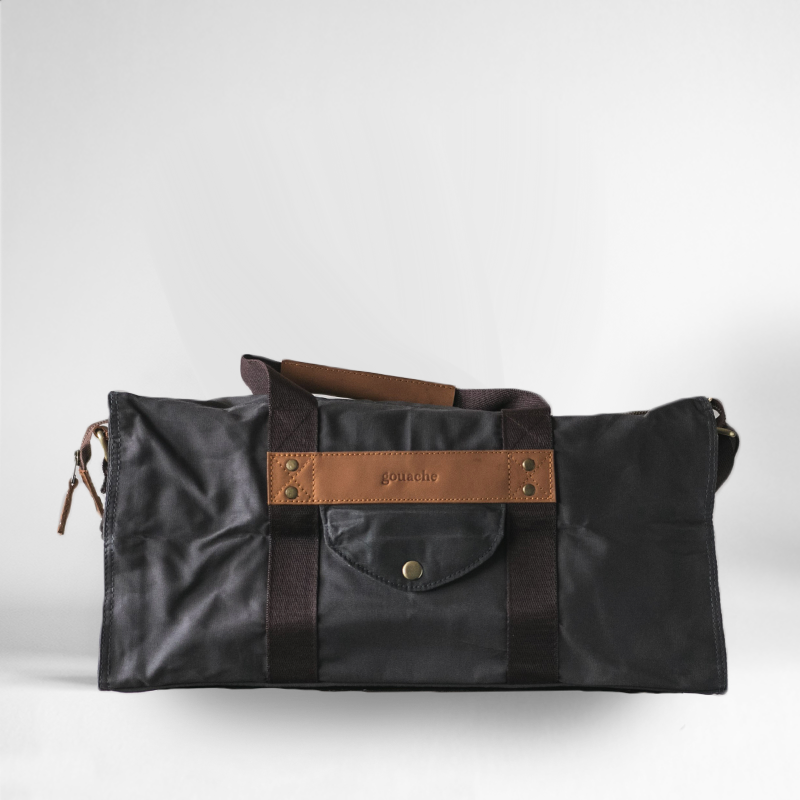 Canvas and leather duffle online