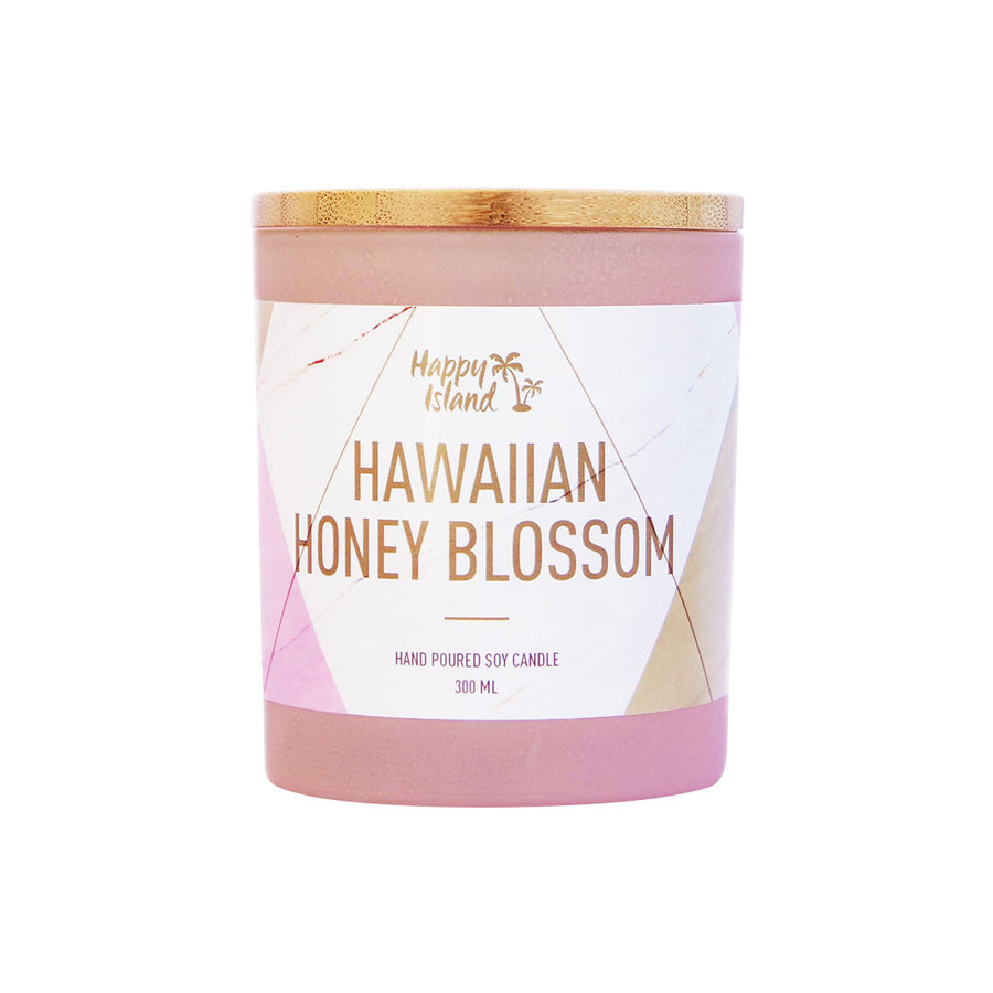Scented Hand-Poured Soy Candle - Hawaiian Honey Blossom - Roots Collective PH