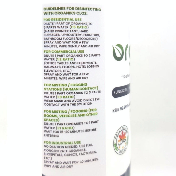 Organiks Chlorine Dioxide Disinfectant - Roots Collective PH
