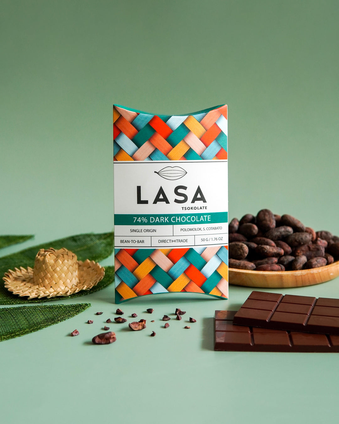 Lasa Tsokolate 74% Dark Chocolate Bar