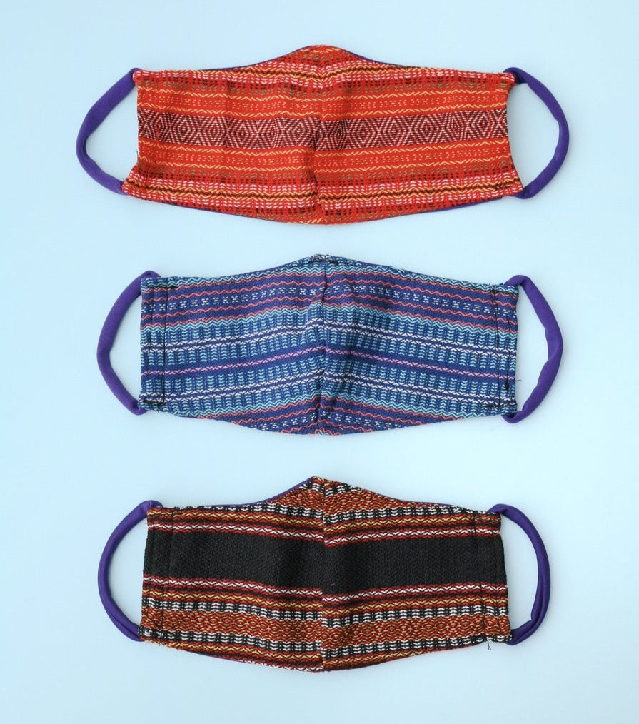 Reusable Face Mask with Filter Pocket - Inabel Weave - Roots Collective PH