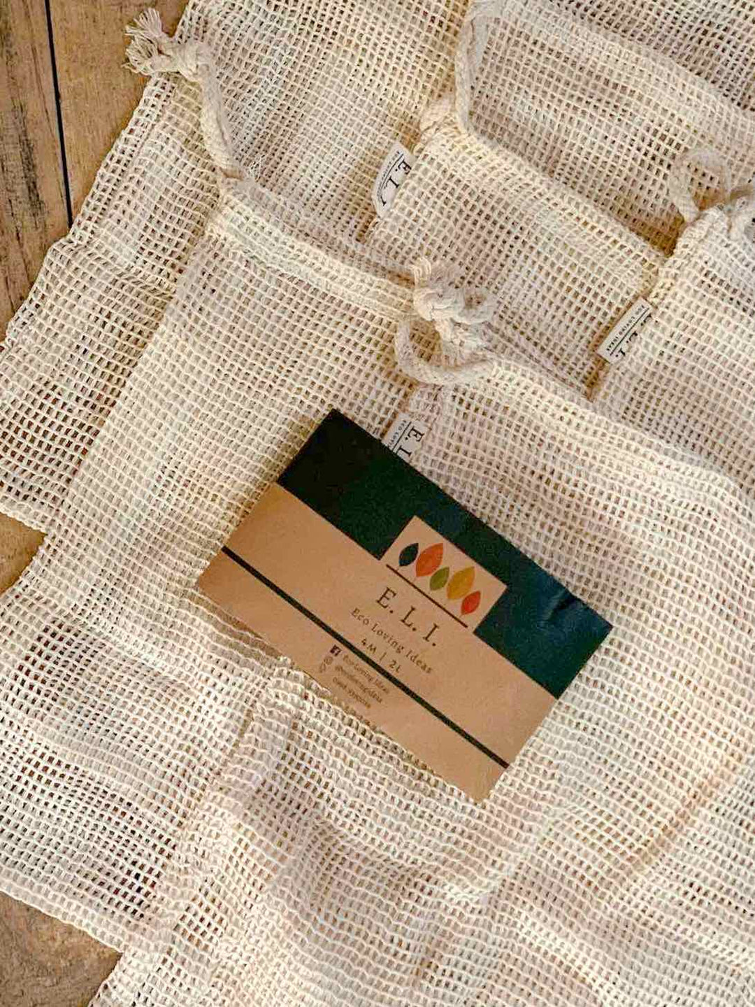 Eco-Loving Ideas Cotton Mesh Produce Bags