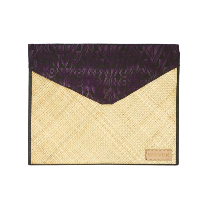 Woven Lingkat Tikog Grass and Indigenous Weaves Laptop Sleeve