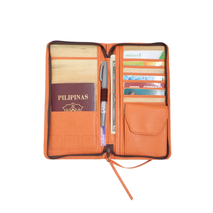 Bucket List Vegan Leather Travel Wallet - Roots Collective PH