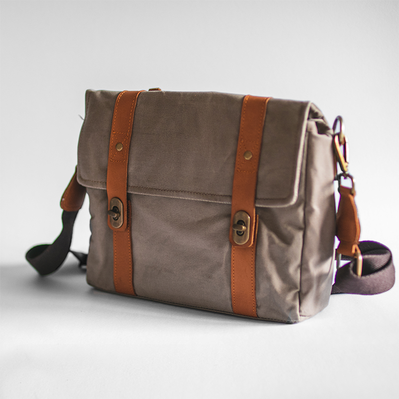Gouache Pigeon Waxed Canvas Bicycle Bag