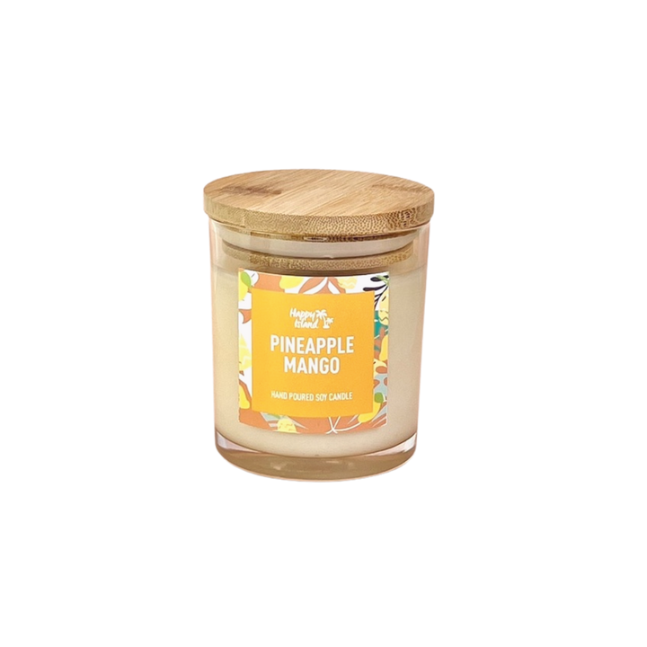 Happy Island Hand-Poured Soy Candle in Pineapple Mango
