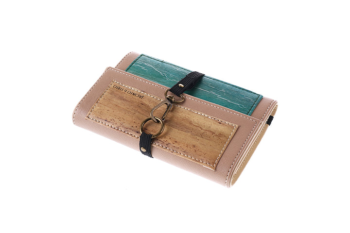 Artisan II Vegan Leather Dual-Cover Notebook Case in Butterscotch & Turquoise (Mini)-Fashion Accessories-Jacinto & Lirio-Roots Collective PH