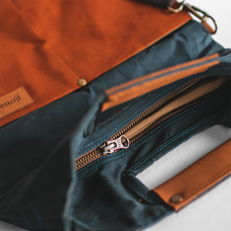 Gouache Sawyer Waxed Canvas 3 Way Bag