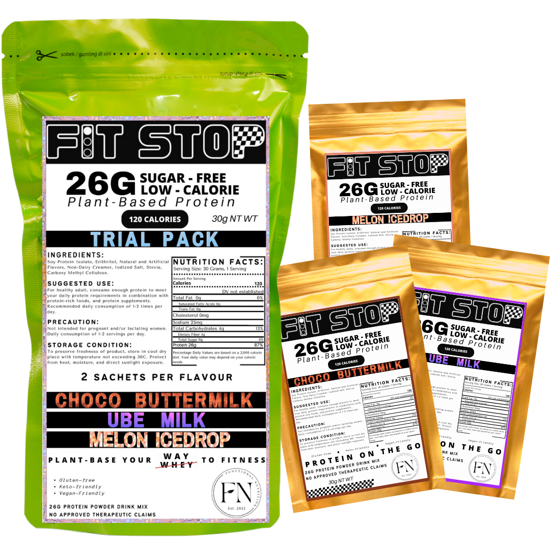 Fit Stop Soy Protein Powder Trial Pack