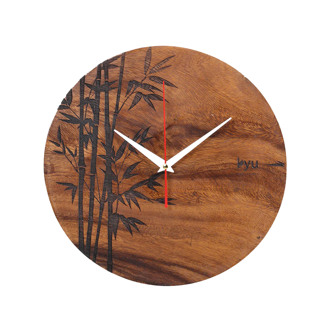 Kyu Philippines Wooden Wall Clock