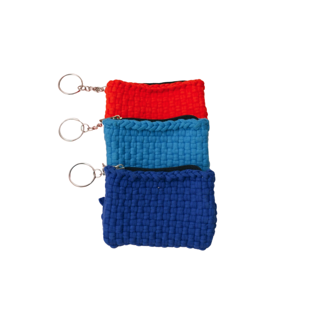 HABI Footwear and Lifestyle Handwoven Coin Pouch Keychain
