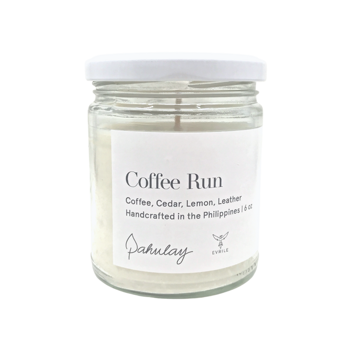 Pahulay Handcrafted Soy Palm Wax Candle in Coffee Run