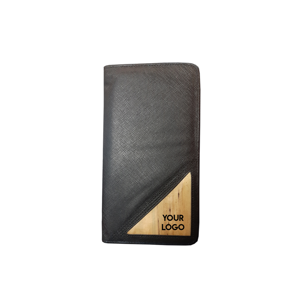 Bucket List Vegan Leather Travel Wallet in Black - Roots Collective PH