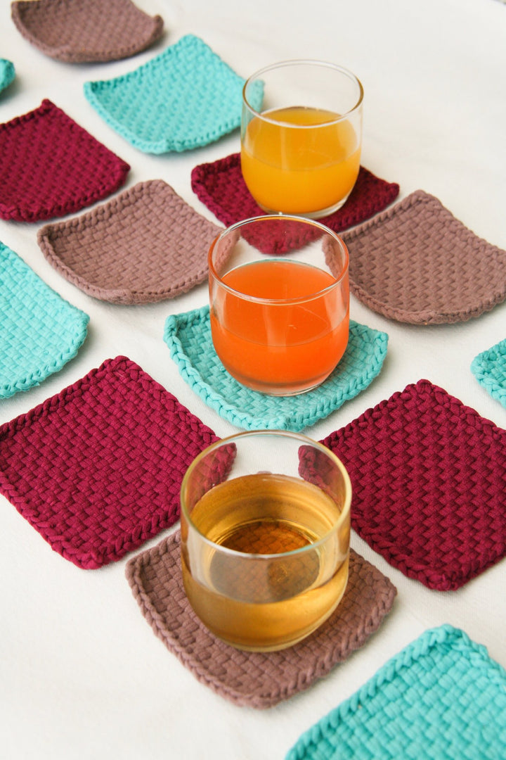 Hand-Woven Coasters Set of 6 - Roots Collective PH