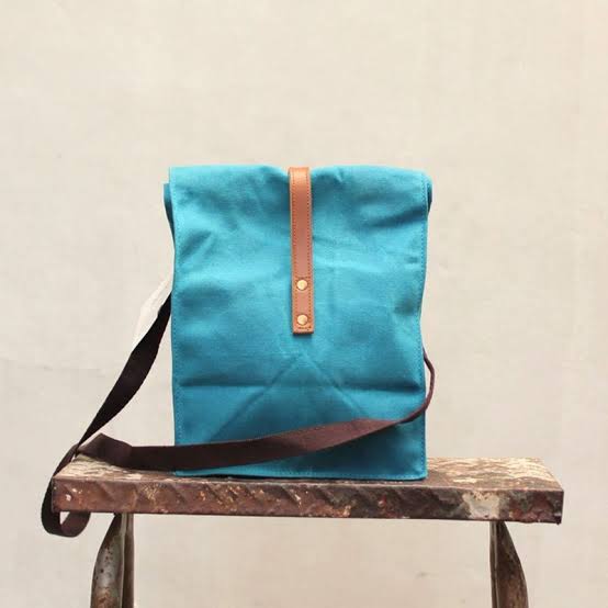 Gouache Colette Waxed Canvas Lunch Bag on Clearance Sale